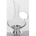 Virtual Orbital Decanter w/Handle & Silver Plated Base